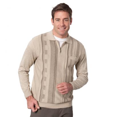 Polo-Pullover mit Brusttasche