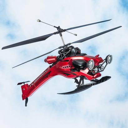 Ferngesteuerter Heli mit Suchscheinwerfern