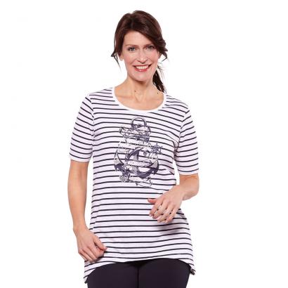 Shirt mit Zipfelsaum