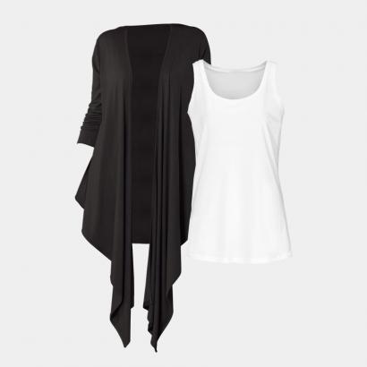 Cardigan + Top im Set