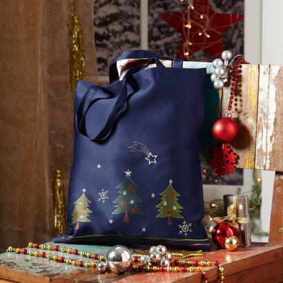 Tragetasche mit Weihnachtsmotiv Tannenbaum