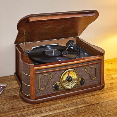 Retro-Stereoanlage mit Aufnahmefunktion