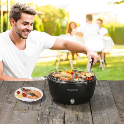 Rauchfreier Holzkohle-Grill