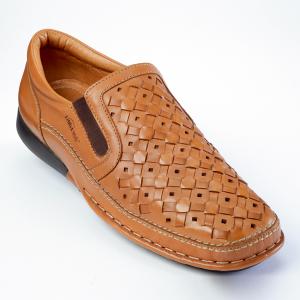 Handgeflochtener Lederslipper