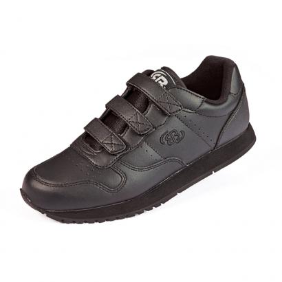 Ledersportschuh mit Klettverschluss