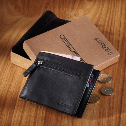 Leder-Geldbörse „Flat Wallet“