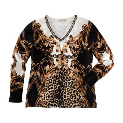 Pullover mit Ornamentik-Druck