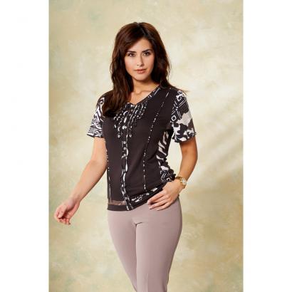 T-Shirt mit ½-Arm im Mustermix