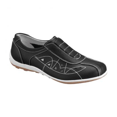 Sportiver Lederschuh mit Ziersteppung