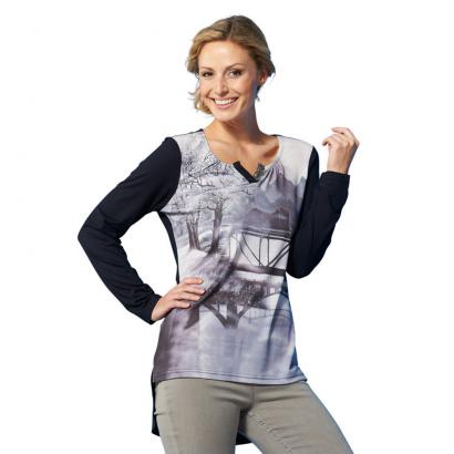Jersey-Shirt mit Fotoprint