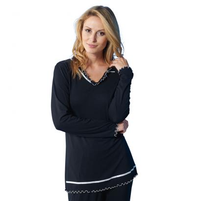Pyjama mit Wellensäumen