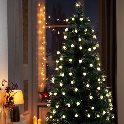 LED-Weihnachtsbaum mit Fiberoptik