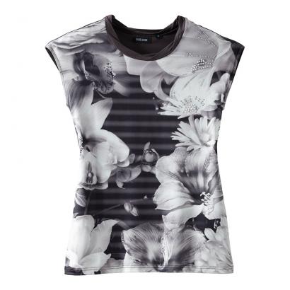 Shirt mit Blüten-Fotoprint