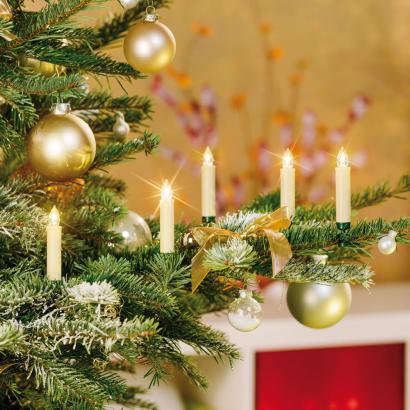 Weihnachtskerzen mit Fernbedienung