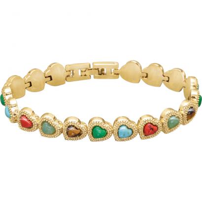 Magnetisches Edelstein-Armband „Herz”