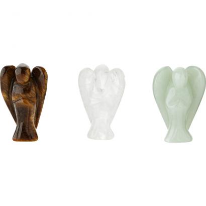 Engel aus Halbedelsteinen 3er-Set