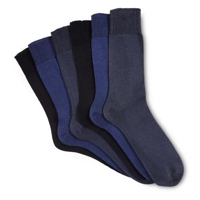 Mercerisierte Baumwollsocken 6er-Set