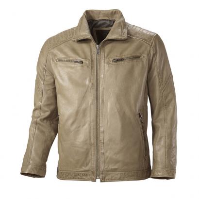 Sportive Lederjacke