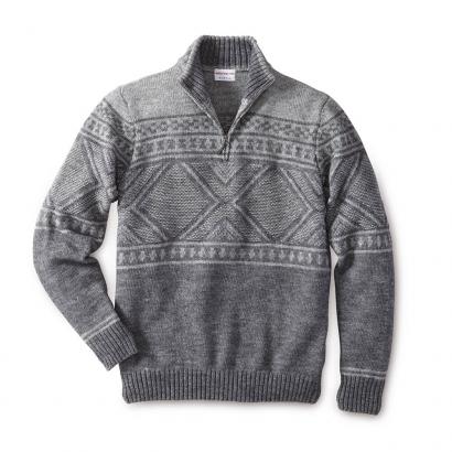 Sportiver Norweger-Pullover