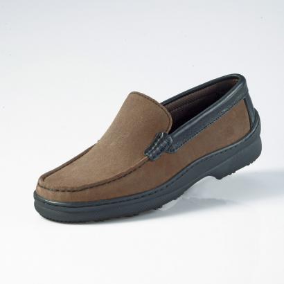 Slipper aus Veloursleder