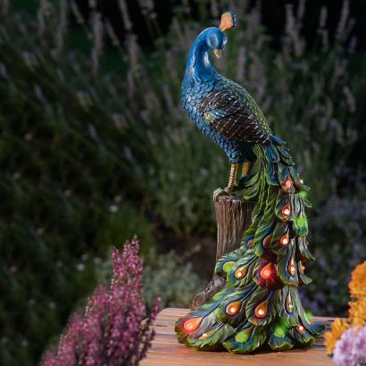 Solarleuchte  „Pfau“