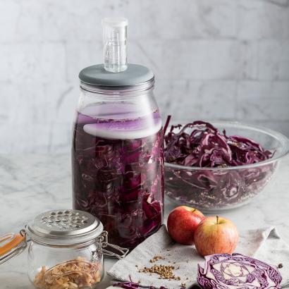 Fermentier-Glas mit Zubehör
