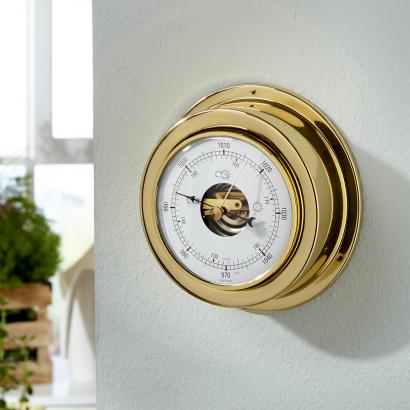 Analoges Messing-Barometer