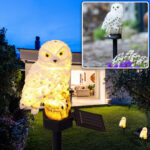 LED Solar-Eule Solar Gartenleuchte