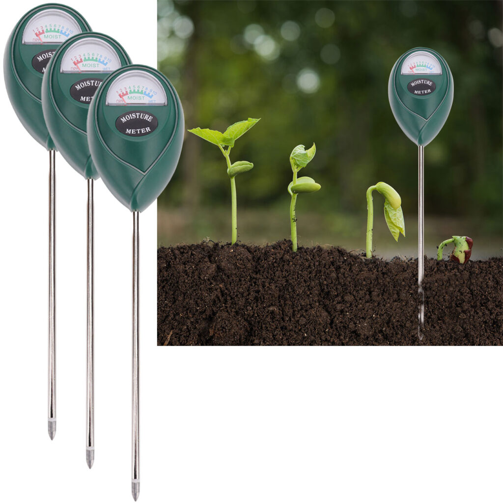 3er-Set Feuchtigkeitsmessgerät für Pflanzenböden, Hygrometer 3er-Set Feuchtigkeitsmessgerät für Pflanzenböden, Hygrometer