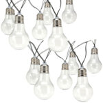 2er-Set Lichterkette mit 10 Lampen, Solar, Länge 2 m