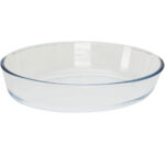 Glas Auflaufform, oval, 2400 ml, 30,3 x 21,3 x 6,5 cm