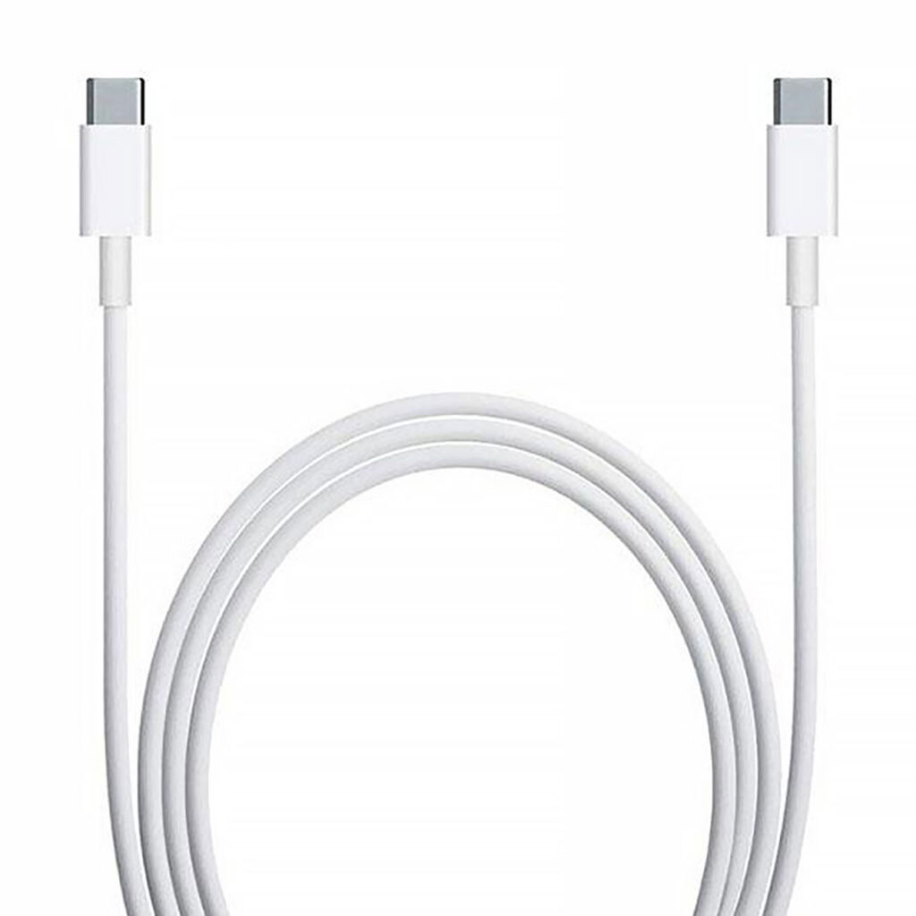 Schnelladekabel USB-C auf USB-C, weiss, L 1 m