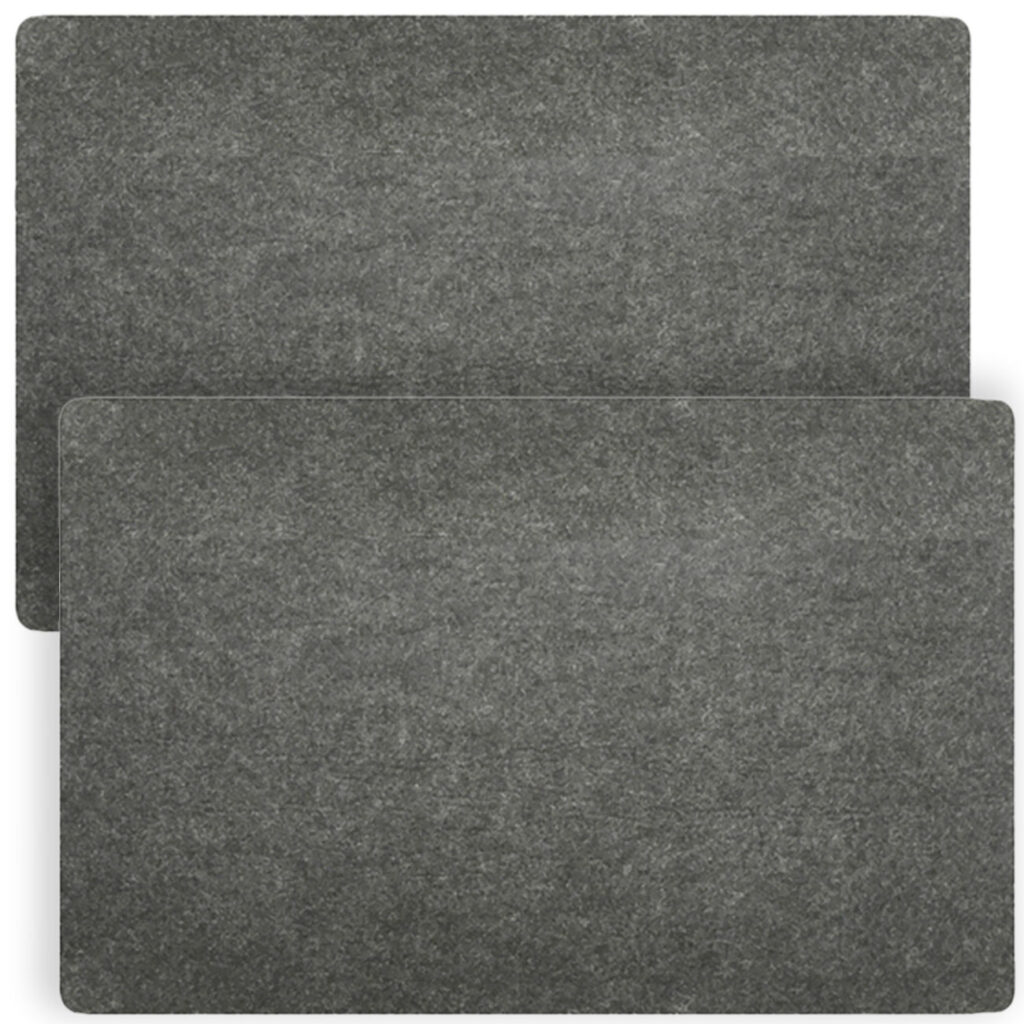 2er-Set Tischset aus Filz, dunkelgrau, rechteckiges Platzdeckchen, 45 x 30 cm 2er-Set Tischset aus Filz, dunkelgrau, rechteckiges Platzdeckchen, 45 x 30 cm