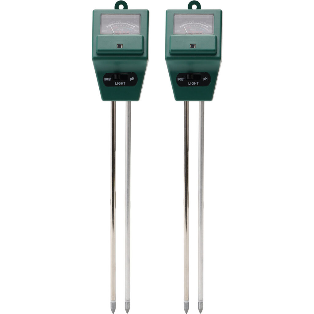 2er-Set 3in1 Pflanzenerde Messgerät, Bodentester