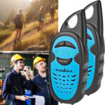 Walkie-Talkie-Funkgeräte, 2er-Set, 3 Kanäle, 446 MHz, bis zu 3 km Reichweite