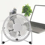 Tischventilator, klein, weiss, 3W, Ø 10 cm