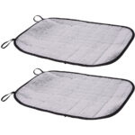 Alu Sitzkissen, 2er-Set, Thermo-Sitzmatte, je 35 x 44 cm