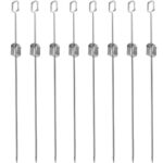 Grillspiesse mit Schiebemechanismus, 8 Stück, 40.5 cm