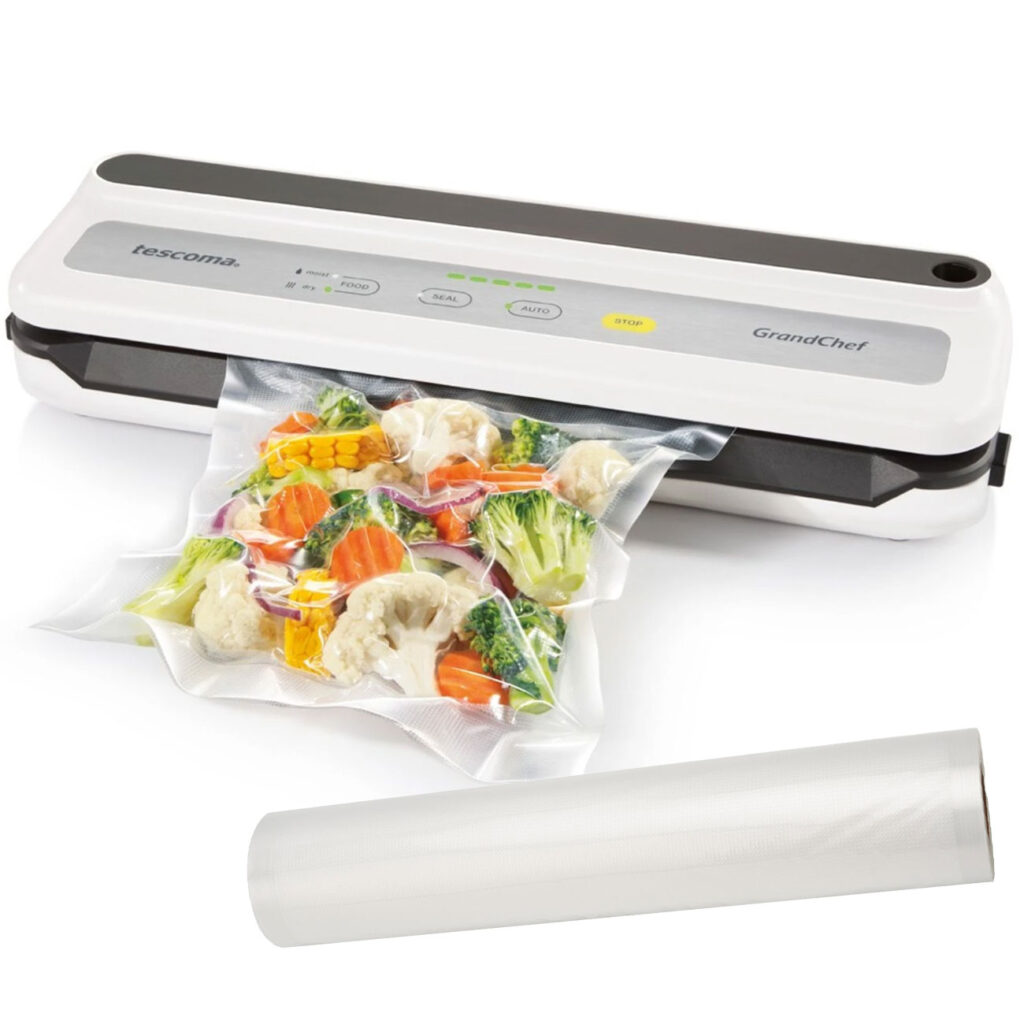 Vakuumiergerät, 110 Watt, inkl. 4er-Folienrollen Set, 20×300 cm & 28×500 cm Vakuumiergerät, 110 Watt, inkl. 4er-Folienrollen Set, 20×300 cm & 28×500 cm