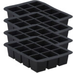4er-Set Flexible Eiswürfelform für 12 XL-Eiswürfel