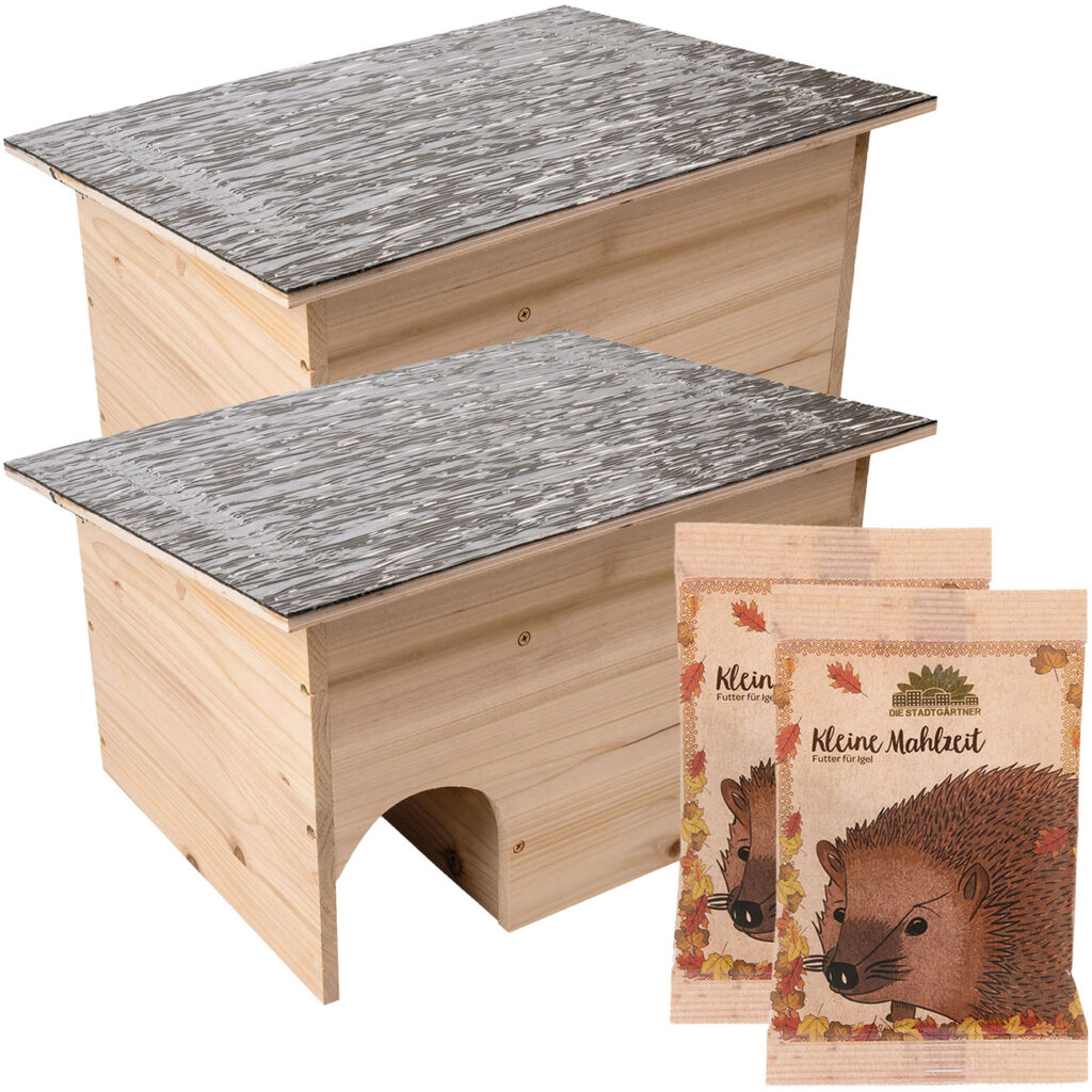 2er-Set Igelhaus Bausatz inklusive 2x Igelfutter Mahlzeit 2er-Set Igelhaus Bausatz inklusive 2x Igelfutter Mahlzeit