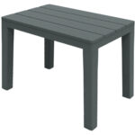 Garten- und Balkon-Beistelltisch, grau, 60 x 45 x 39 cm
