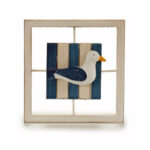 Maritimes Bild aus Holz, verschiedene Motive, 25 x 25 x 3 cm