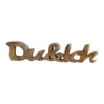 Schriftzug Du & Ich, Aufsteller Holz zum Dekorieren, 25 x 5 x 2,5 cm