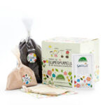 Samenbomben Kit mit Saatgut, Gartenerde und Lehmpulver, 30 Blumenmurmeln zum Selbermachen