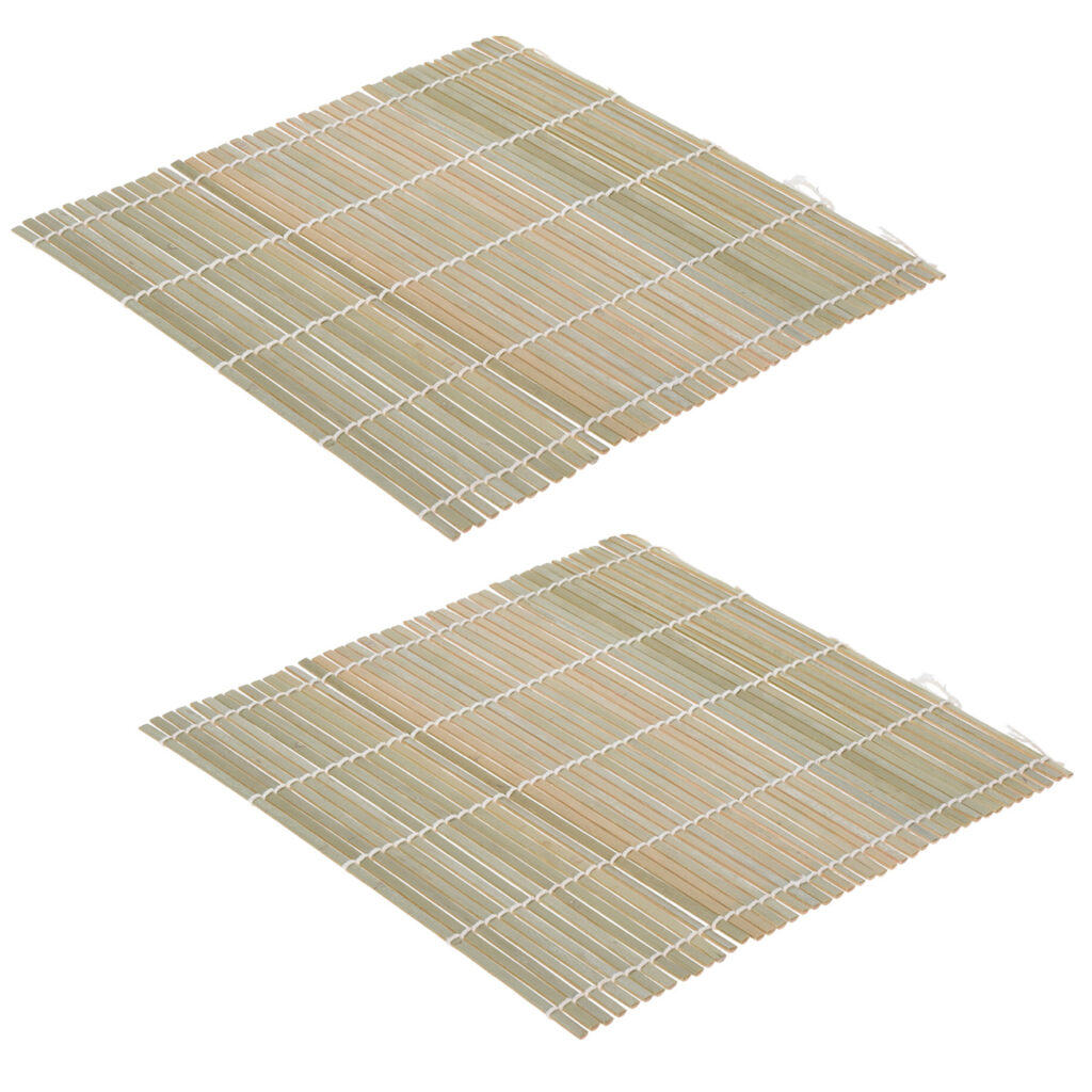 Sushi Matte aus Bambus, 2er Set, Sushi Maker, 24 x 24 cm Sushi Matte aus Bambus, 2er Set, Sushi Maker, 24 x 24 cm