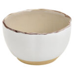 Schale, beige, Steingut, Schälchen, L 10 x B 10 x H 6 cm, 250 ml