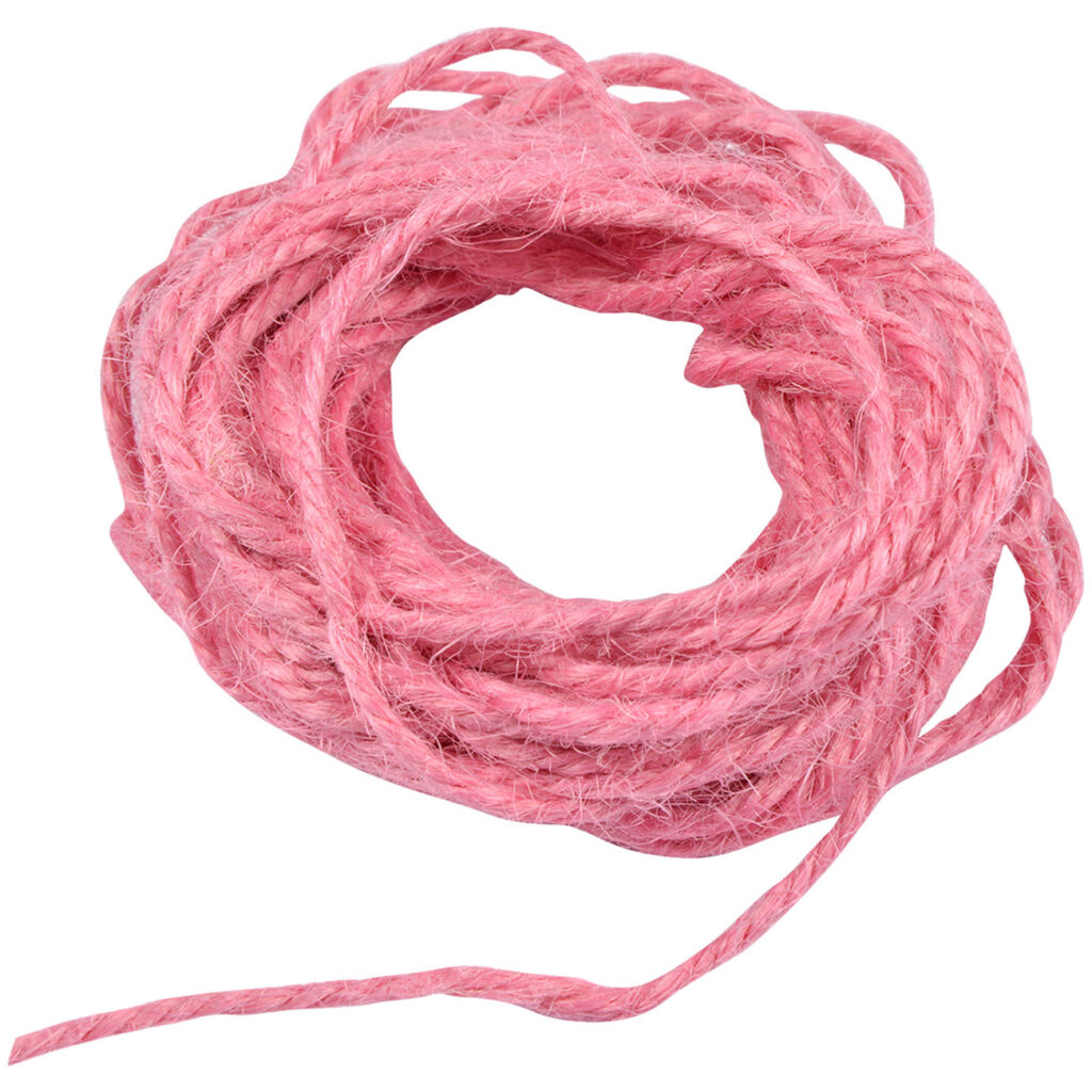 Juteschnur rosa zum Basteln und Befestigen, Deko Kordel, 10 m Länge , 1,5 mm Juteschnur rosa zum Basteln und Befestigen, Deko Kordel, 10 m Länge , 1,5 mm