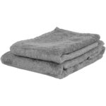 Handtuch-Set aus 70% Holzfasern, 60 x 100  / 40 x 60 cm, anthrazit