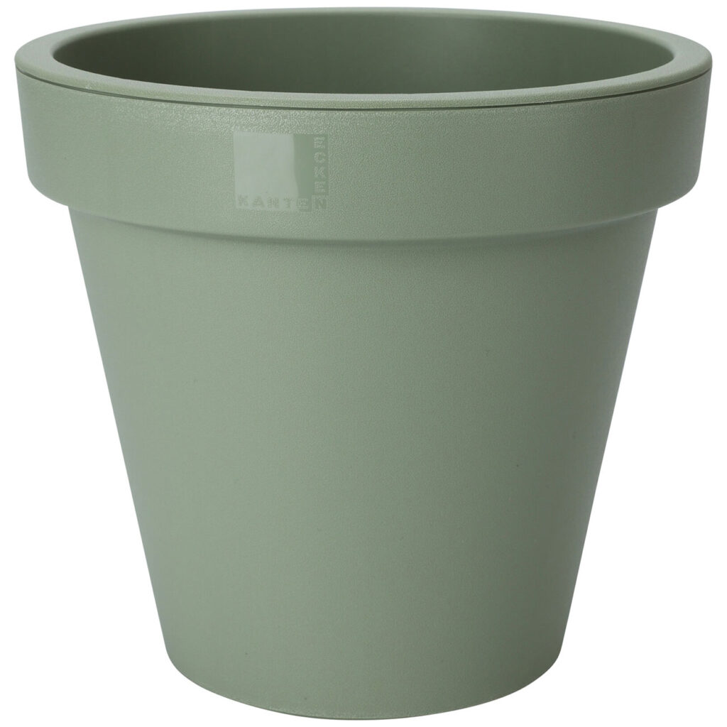 Blumentopf rund, grün, Pflanztopf aus 100% recyclebarem Kunststoff, Ø 30 cm Blumentopf rund, grün, Pflanztopf aus 100% recyclebarem Kunststoff, Ø 30 cm